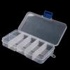 Caja de pesca con compartimentos Shark Attack de plástico PP, Caja de accesorios, Caja de almacenamiento, Caja de accesorios para señuelos por lote de color.