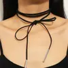 Collar de Cuerda con Correa de Terciopelo Bohemio Collar Retro Accesorios para Ropa Fabricante Mayorista