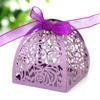 Caja de Caramelo de Cinta Hueca de Agradecimiento para Boda Europea y Americana Transfronteriza Día de San Valentín Rosa Rosa Caja de Caramelo Lugar de Fábrica