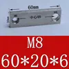 Porcas retangulares de aço inoxidável 304, porcas multi-furo, acessórios para perfil de alumínio, porcas não padronizadas M6, M4, M8
