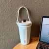 TYESO Taishuo nueva taza de café de acero inoxidable, vaso con pajilla para coche con aislamiento de hielo, botella de agua de gran capacidad al vacío