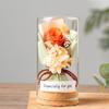 Envío Gratis Botella de los Deseos Ramo de Flores Secas Adorno Decorativo con Mini Cubierta de Vidrio Regalo para el Día del Maestro Regalo Compañero de Navidad