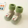 Calcetines para Bebé Forrados de Felpa y Engrosados Calcetines de Niños para Otoño e Invierno Calcetines Altos Antideslizantes de Dibujos Animados Calcetines de Piso para Bebé y Niño Pequeño