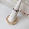 Anillo de cadena con sonrisa de cara sonriente de Dongdaemun de Corea del Sur, anillo de cola para el dedo índice femenino, personalidad de moda simple, ins simples