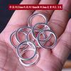 Anillo de Correr de Plata de Xizang Aro Dorado Ruyi de Plata Anillo de Seguridad Accesorios para Joyería DIY Anillo de Conexión Pulsera Broche Chapado en Plata