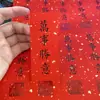 Sello de Cintura Etiqueta Adhesiva Etiqueta Adhesiva Caja de Regalo de Feliz Año Nuevo Sello de Embalaje Etiqueta de Pegatina de Paz Bendición Feliz