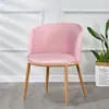 Mesa de Comedor y Sillas de Negociación Nórdica Imitación Madera Maciza Combinación Moderna Simple Apartamento Pequeño Creativo Ocio Mesa Redonda Silla Tienda de Té con Leche