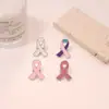 Suministro Exclusivo Transfronterizo de Broches de Cinta con Forma de Corazón Rosa, Concienciación sobre el VIH, Salud de la Mujer, Accesorios para Ropa y Mochilas