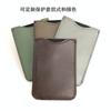 Peine de púas de madera de peral personalizado con estuche de cuero PU, logotipo imprimible, estilo cambiable, elija color, pantalones de solapa para hombre, peine para barba