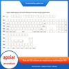 Altura Original 1,5mm 1,8mm Espessura Normcore Branco Blackout Material em Branco Tecla Tecla para Teclado Mecânico 137 Teclas