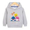 Meninos e meninas camisola com capuz Primavera e Outono 2023 novas roupas infantis bebê jaqueta casual solta top de manga comprida infantil