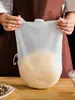 Saco para Sovar Massa de Silicone de Grau Alimentício, Saco Grande Antiaderente de 6LBS para Misturar Farinha, Saco Reutilizável para Fermentação e Crescimento de Massa para Panificação Caseira
