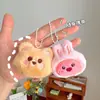 Novo Pingente Chaveiro de Cabeça de Animal de Pelúcia Urso Coelho Sapo Fofo Boneca Mini Bolsa de Joias Pequenos Acessórios