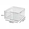 Caixa de Embalagem Plástica Transparente Caixa de Armazenamento com Tampa, Caixa de Bolo de Alta Qualidade, Material PS de Grau Alimentício, Estoque Pronto do Fabricante Atacado
