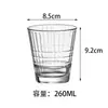 Vaso de Vidrio Templado Gaonuo, Vaso para Cerveza de Bar, Vaso de Agua Apilable, Taza de Café Resistente al Calor, Vaso de Boca Ancha Anticaídas, Vaso para Jugo