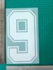 Quadro Vestido Branco Adulto Um Carimbo de Número Letra de Jersey Número Mapa de Transferência Térmica Jersey Suprimentos para Jersey