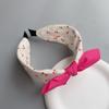 Coreano crianças urso cereja cartoon wide-brimmed hairband bebê não machuca a cabeça do cabelo fivela doce temperamento hairpin maré