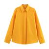 Z Spring Novo Conjunto Feminino Camisa de Manga Longa Top Camisa Solta Calça de Perna Larga 4786090 4786091