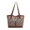 Bolsos Estilo Nuevo 2025 Bolso Tote Retro Otoño Diseño de Nicho Estampado de Leopardo Bolso Casual Bolso de Mano de Gama Alta