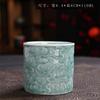 Celadón Xiangyun Taza Tierna Juego de Té Kung Fu Cerámico Estilo Chino Taza Grande de Maestro Taza Individual para el Hogar Taza de Degustación Porcelana Azul y Blanca