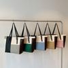 Bolso Tote de Gran Capacidad con Color Combinado para Mujer 2024 Nuevo Otoño Retro Bolso de Hombro de Gran Capacidad Bolso de Axila