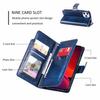 Para iPhone12 Pro capa de couro para celular Note20 multifuncional nove cartões carteira suporte capa protetora para comércio exterior