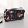 Bolsa para Teléfono Móvil de Mujer Estilo Coreano 2020 Billetera Color Puro Mate Tres Cremalleras Bolsa para Cosméticos Billetera