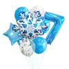 Globo de Papel de Aluminio con Tema de Frozen Nieve Invernal Transfronterizo Set Decoración Fiesta de Cumpleaños Suministros Navidad