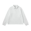 Camisa Polo Ropucha Básica Simples Retrô Outono e Primavera Roupa Externa Mesmo Estilo Masculino e Feminino Moletom com Gola Top Fp353
