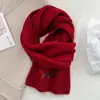 2026 Novo Cachecol de Tricô Bordado com Desenho de Dachshund Estilo Coreano para Outono e Inverno, Quente e Estiloso, Aquecedor de Pescoço Versátil para Jovens