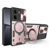 Capa de telefone móvel aplicável para transmissão de música CAMONO 20 PRO home Shang metal suporte magnético lente janela deslizante 30Premier