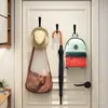 Nuevo gancho negro, gancho de ropa personalizado, gancho de hierro para gabinetes y armarios, gancho individual de pared para baño