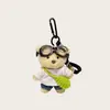 Bolsa de Ombro de Verão Bolsa Boneca Urso Pingente Boneco de Pelúcia Desenho Animado Mochila Escolar Ornamento Chaveiro Pequeno Presente