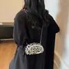 Bolso de Hombro Versátil con Cadena para Mujer, Estampado de Leopardo, Diseño Único, Moderno y de Alta Gama, para Viajes Diarios Otoño/Invierno 2025