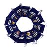 Bolsa de terciopelo azul zafiro con lazo, bolsa de regalo para dulces navideños, bolsa de manzana para Nochebuena, bolsa con cordón, venta al por mayor transfronteriza