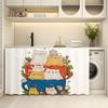 Dopamina Bonito Desenho Animado Cortina Armário de Armazenamento Quarto Infantil Cortina Feia Cozinha Rack de Armazenamento Sapateira Cortina de Pó