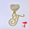 Nuevo aleación hipster 26 letras inglesas diamante colgante de amor diseño original cadena cubana estilo hip hop transfronterizo