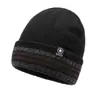 Gorro Nuevo de Invierno Gorro Frío Gorro de Punto Cálido de Invierno Gorro de Lana Gorro de Exterior para Hombre Gorro de Invierno Rayado