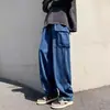 AliExpress comercio exterior europeo y americano comercio exterior Amazon Wish AliExpress jeans casuales de pierna ancha de cintura alta para primavera y otoño para hombres y mujeres