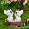 Novos e adoráveis acessórios de decoração DIY para paisagismo em miniatura com coala, esfera de cristal, miniaturas fofas de coala em resina
