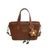Nuevo bolso de cesta casual para mujer de Henggeng, bolso de mano de moda, bolso de hombro y bandolera casual