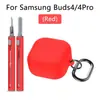 Adecuado para Samsung Galaxy Buds4/Buds4 Pro Funda Protectora de Silicona Anticaída para Auriculares, Anticaída y a Prueba de Polvo