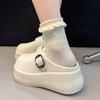 Ins Zapatillas Baotou de Fondo Grueso Populares en Internet para Mujer 2025 Nuevo Verano Traje Moda Sandalias Slip-on con Altura