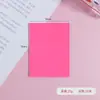Cor em estoque nota adesiva transparente fofa PET à prova d'água nota translúcida filme fluorescente não cobre adesivos de índice atacado