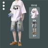 Camisa de Manga Corta de Algodón Puro Estilo Hong Kong para Niños para Usar Casualmente, un Conjunto de Ropa de Verano para Hombre, Traje Moderno de Estudiante Apuesto