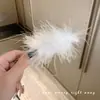 Pinza para el pelo de estrella de plumas negras súper de hada para mujer, flequillo lateral, alto sentido, celebridad de Internet, pinza de clip todo en uno, tocado, accesorios para el cabello