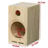 Caja de madera hecha a mano para subwoofers, caja de madera vacía, altavoz de audio para el hogar de madera, caja de altavoz de madera DIY, audio para coche