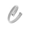 Pulseira minimalista listrada aberta cruzada outono e inverno pulseira de aço inoxidável de alta qualidade banhada a ouro pulseira estilo moda europeu e americano