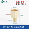 Adaptador de manómetro de cobre puro, reductor con roscas internas y externas M5M6M8M10M12M14*1.5M16 G1/4