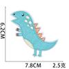 Pegatina de tela bordada Xiaotian Manwei, parche bordado de dinosaurio de dibujos animados, parche para planchar, parche bordado de Iron Man, microsello